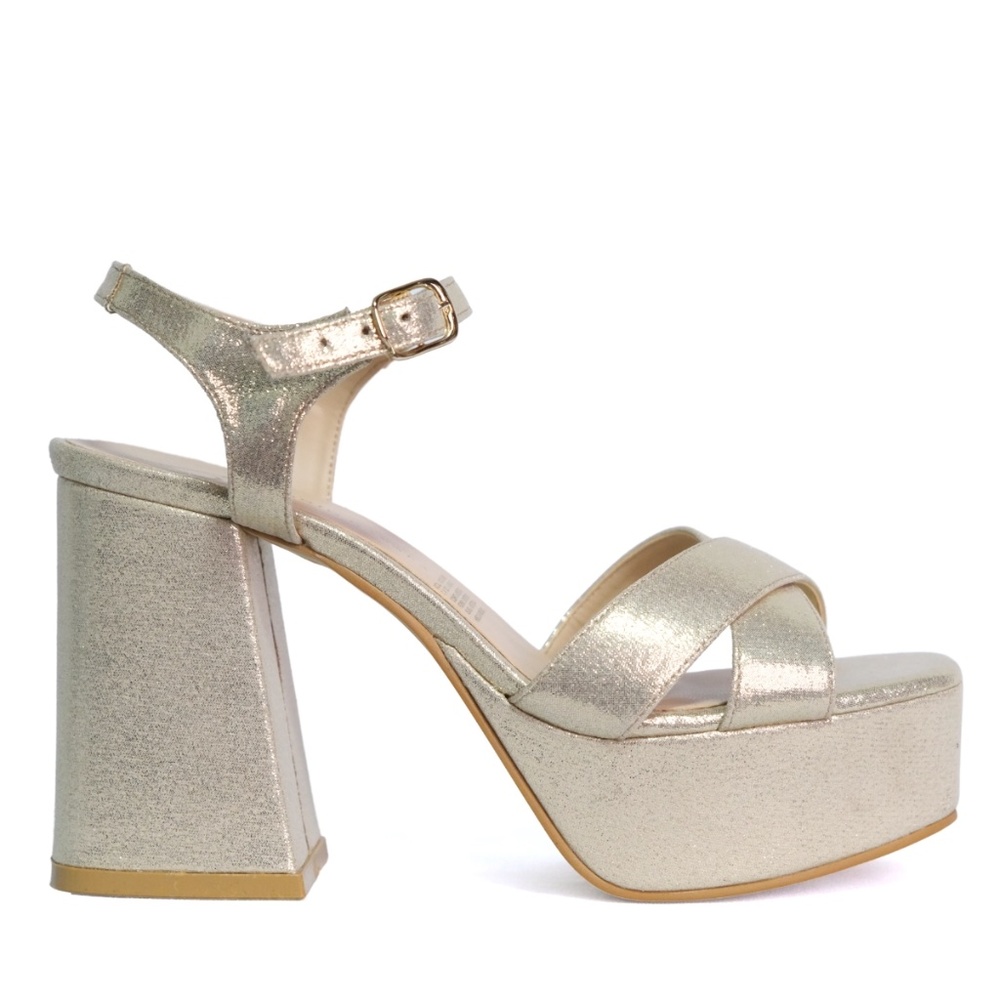 NEW DESIGNER LEATHER PLATFORM HIGH HEELS SANDALS